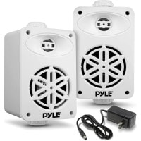 Main product image for Pyle PDWRBT36WT 3.5" Outdoor Waterproof Bluetooth Speaker Pair White310-2460